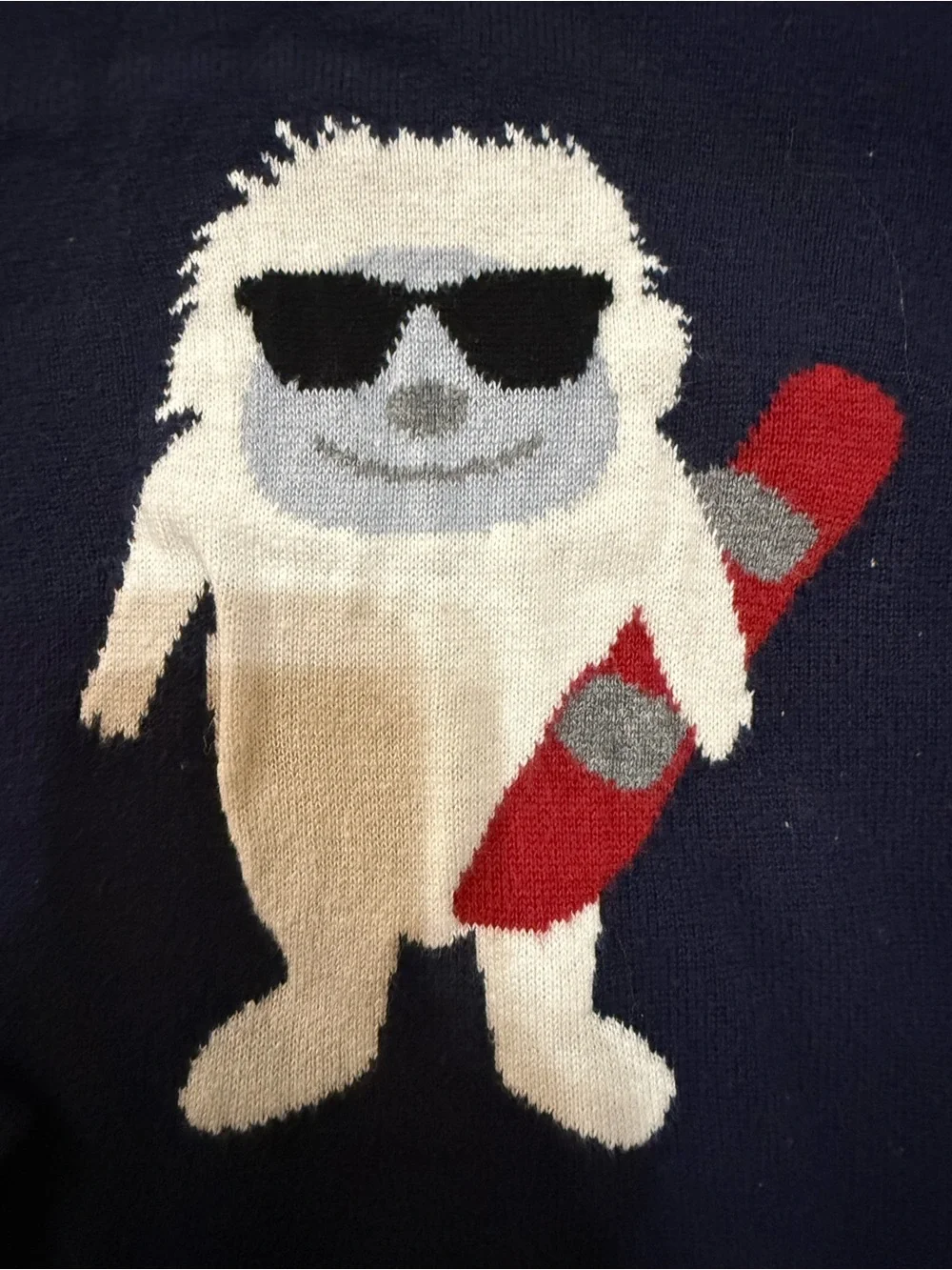 The Children's Place Boys' Navy Yeti Sweater